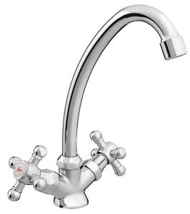 Смеситель для кухонной мойки Rubineta Rubin ceramic C-8 Cross