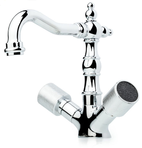 Смеситель для умывальника Boheme Royal Crystal 272-Royal/CRST black