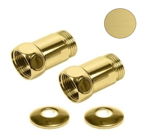 Комплект прямых американок 1"x1/2" Г/Ш матовое золото