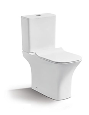 Напольный унитаз CeramaLux 1215-P безободковый (с крышкой SoftClose)