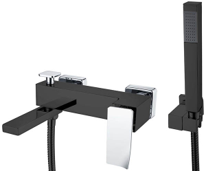 Смеситель для ванны Boheme Q 143-BCR.2 Black Chrome