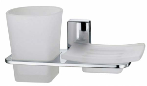 Стакан с мыльницей Wasserkraft Leine K-5026