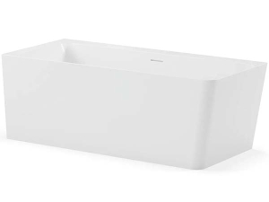 Ванна из искусственного камня Canterno Гандия-1600 белый матовый Solid Surface