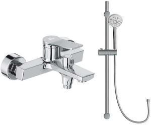 Смеситель для ванны Lauter Silk 21СК6572С с душевым гарнитуром Vibe 63067
