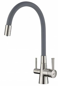 Смеситель для кухонной мойки Lemark Comfort LM3075C-Gray / LM3075BN с подключением к системе очистки воды