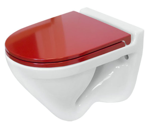 Подвесной унитаз Sanita Luxe Attica Luxe Color Red SL (с крышкой SoftClose)