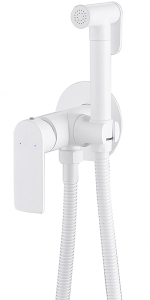 Смеситель встраиваемый Abber Weiss Insel AF8025W с гигиеническим душем