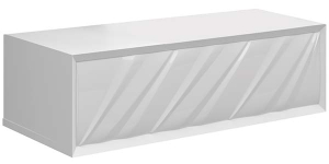 Тумба под умывальник 1Marka Glace 100П 1 в.я. White низ
