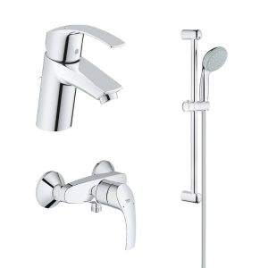 Набор смесителей Grohe Eurosmart New 123576 c душевым гарнитуром