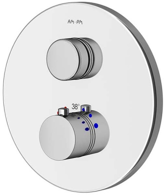 Смеситель встраиваемый AM.PM Inspire V2.0 TouchReel F50A75700 термостатический