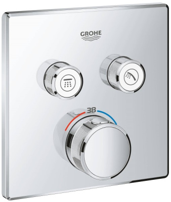 Смеситель встраиваемый Grohe Grohtherm SmartControl	29124000 термостатический