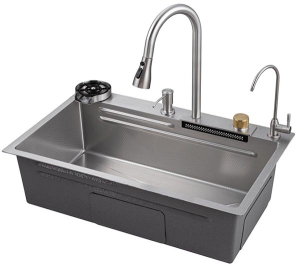 Кухонная мойка Savol S-SC003L со смесителем 8 в 1