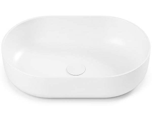 Умывальник Belux Турин 560 овал белый матовый Solid Surface