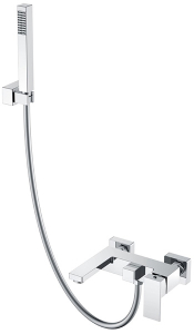 Смеситель для ванны Boheme Qubic Chrome 473-CR