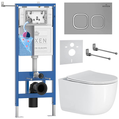 Комплект инсталляции 6 в 1 Roxen StounFix Dual Fresh 964479 с аромадозатором