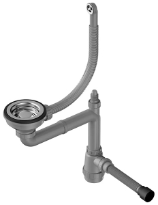 Сифон для мойки Omoikiri WK-1-R-IN