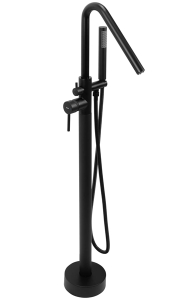 Смеситель для ванны Rea Aras black matt REA-B2717 напольный