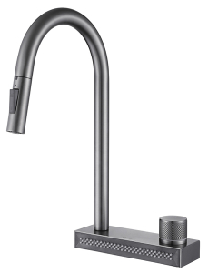 Смеситель для кухонной мойки Abber Wasser Kreis AF8114NG с выдвижным изливом