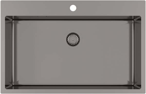 Кухонная мойка AquaSanita Steel Air 100 M-T graphite