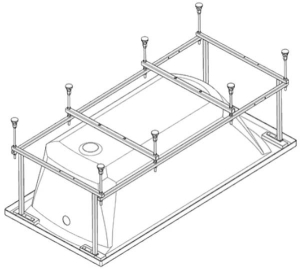 Монтажный комплект Santek Монако, Тенерифе 160х70