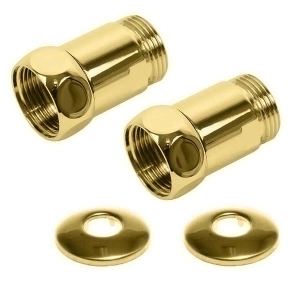 Комплект прямых американок 1 1/4"х 1" Г/Ш золото
