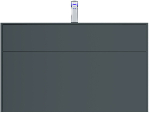 Тумба под умывальник AM.PM Inspire V2.0 80 / 100 подвесная графит матовый
