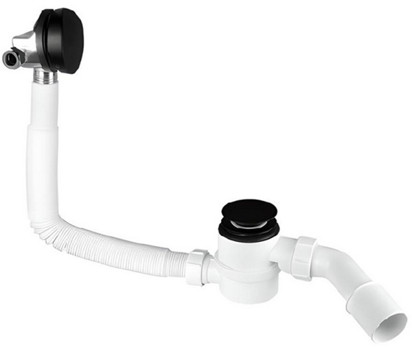 Сифон для ванны McAlpine HCN2600CC-15MM-MB Click Clack