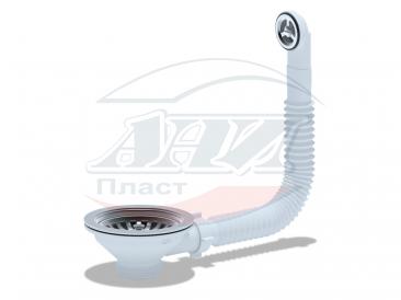 Перелив Ани для мойки 3 1/2" с круглым вертик. корпусом N320S (Россия)
