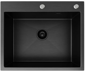Кухонная мойка Axus LS-6050B с коландером, дозатором и держателем губки
