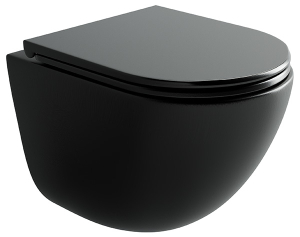Подвесной унитаз CeramicaNova Vogue Торнадо CN4008TMB Soft Close