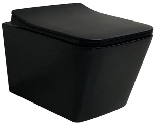 Подвесной унитаз CeramaLux 5170-18 / 5170MB безободковый (с крышкой SoftClose)