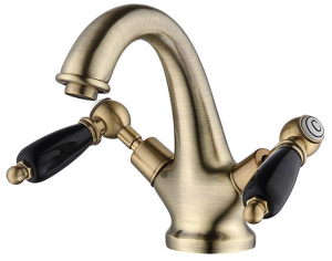 Смеситель для умывальника Caprigo Adria-classic Black Edition 03B-520-VOT