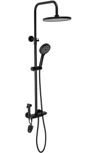 Душевая стойка Rea Max Black REA-P6615 с термостатом