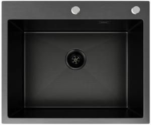 Кухонная мойка Axus LS-6050BD с коландером, дозатором и держателем губки