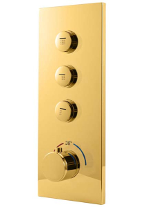 Смеситель встраиваемый Vincea VSCV-433TBG термостатический (3 функции)