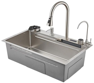 Кухонная мойка Savol S-SC002L со смесителем 8 в 1