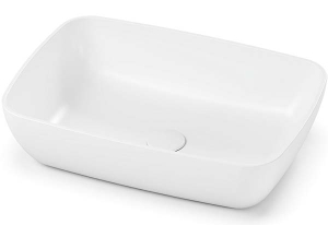 Умывальник Belux Турин 540 прямоугольник белый матовый Solid Surface