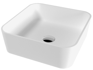 Умывальник Whitecross Garnet белый матовый Solid Surface