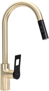 Смеситель для кухонной мойки Rea Soul Gold Black REA-B6205