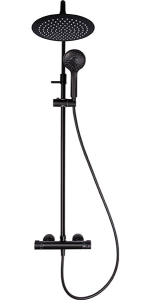 Душевая стойка Rubineta Olo (BK) + Thermo-15 (BK) 625038