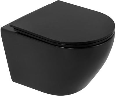 Подвесной унитаз BelBagno Colorato BB062CHR-MB безободковый