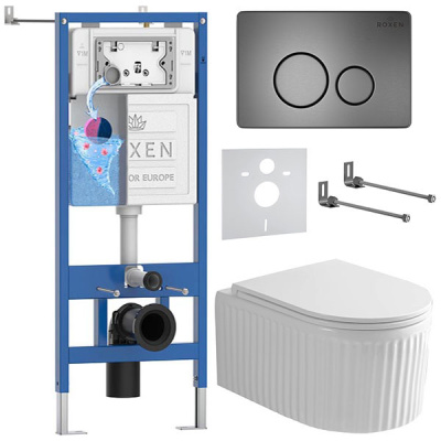 Комплект инсталляции 6 в 1 Roxen StounFix Dual Fresh 968283 с аромадозатором