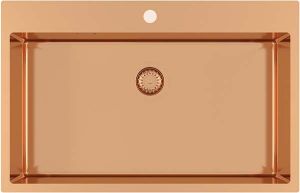 Кухонная мойка AquaSanita Steel Air 100 M-C copper