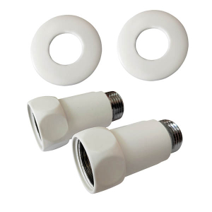 Комплект прямых американок 1-1/4"1-1/4" Г/Ш белый