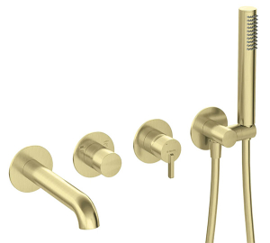 Смеситель встраиваемый Deante Silia Gold BR BQS R18P для ванны и душа