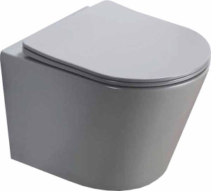 Подвесной унитаз CeramaLux B2330-3MH безободковый (с крышкой SoftClose)