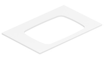 Столешница Belux LUNA-JAZZ-REC540 НП80 / НП100 белый матовый Solid Surface