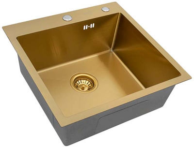 Кухонная мойка Arfeka Eco AR 50 Gold PVD Nano / Gold PVD Nano Decor