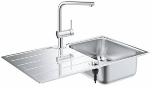 Кухонная мойка Grohe K500 31571SD1 + смеситель Grohe Minta 32168000