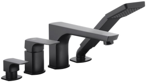 Смеситель на борт ванны Armatura Mokait Black 5535-210-81